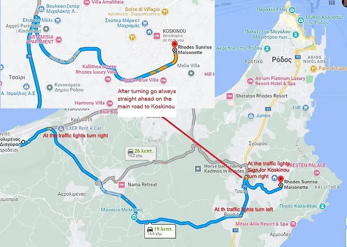 Rhodes Sunrise Maisonette * Koskinou (Rhodes)